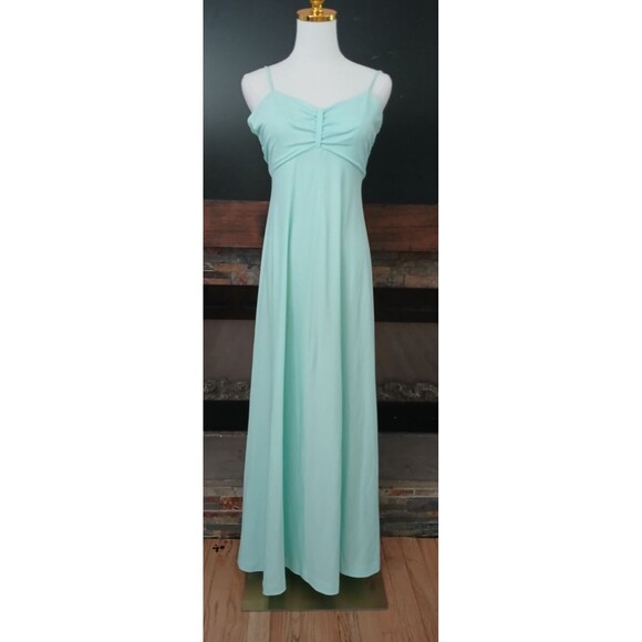 Womens 2-Piece Long Nightgown/Evening Gown 7/8 Short Sleeve Cover Jacket Vintage - Picture 6 of 16